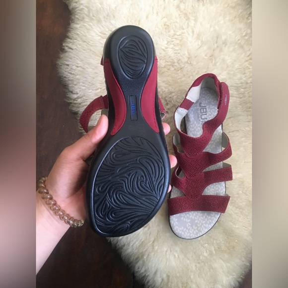 JBU By JAMBU - NEW Pink Memory Foam Heeled Sandals 8.5 - Picture 12 of 17